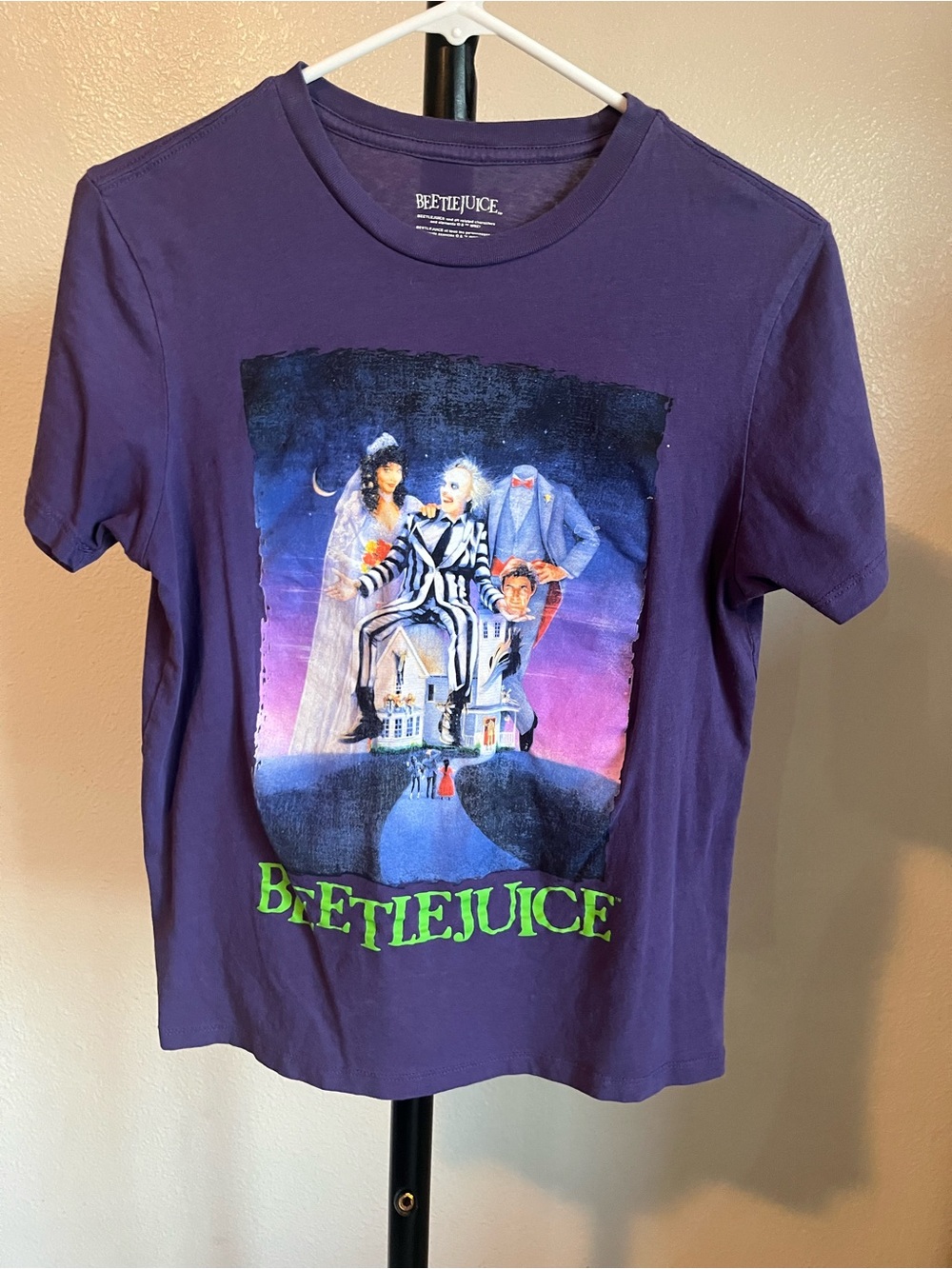 Purple Graphic Beetlejuice Short-Sleeve Tee